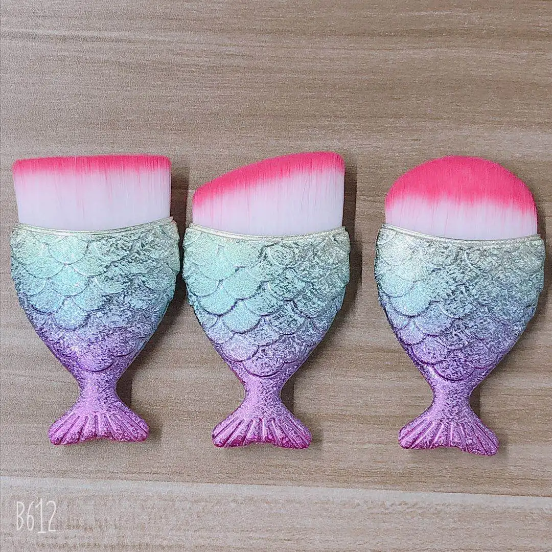 1 шт. набор косметических инструментов для рыбы кисти макияжа пудры лица