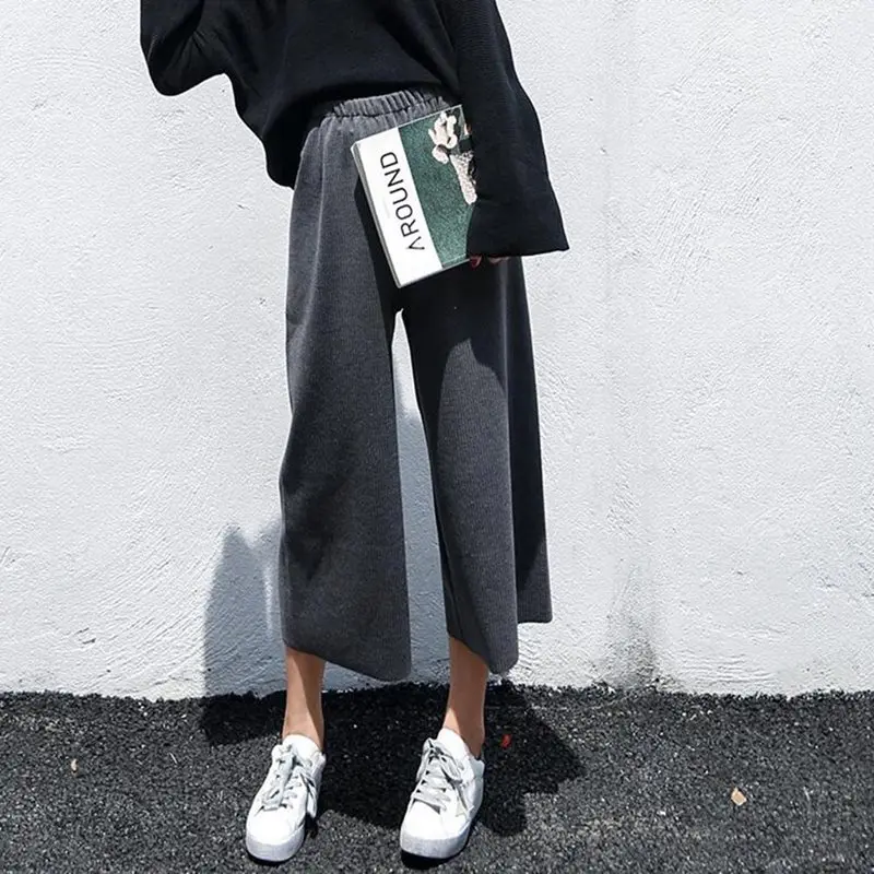 2019 Женские повседневные свободные широкие брюки женские элегантные модные в