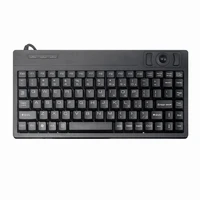 wired usb industrial control small plastic keyboards with integrated trackball or touchpad