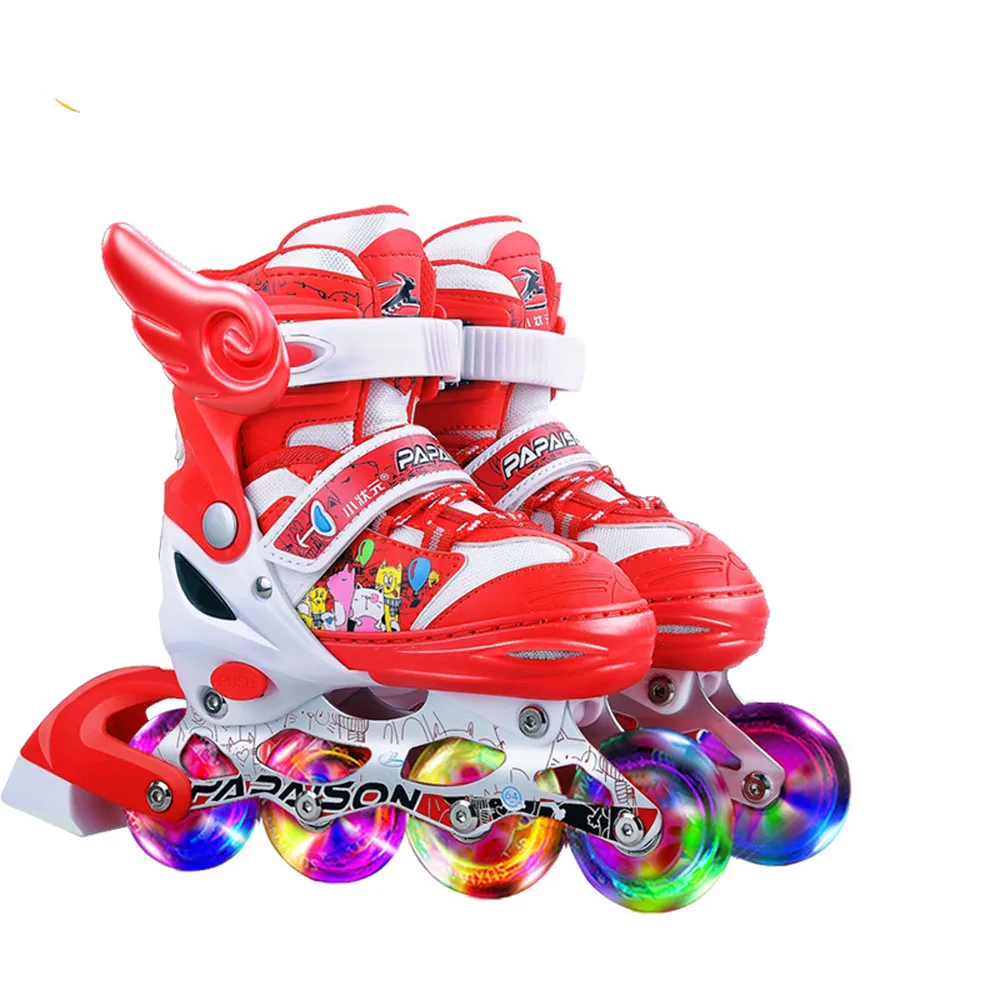 Обувь детская для мальчиков и девочек параллельно регулируемая мигающая с