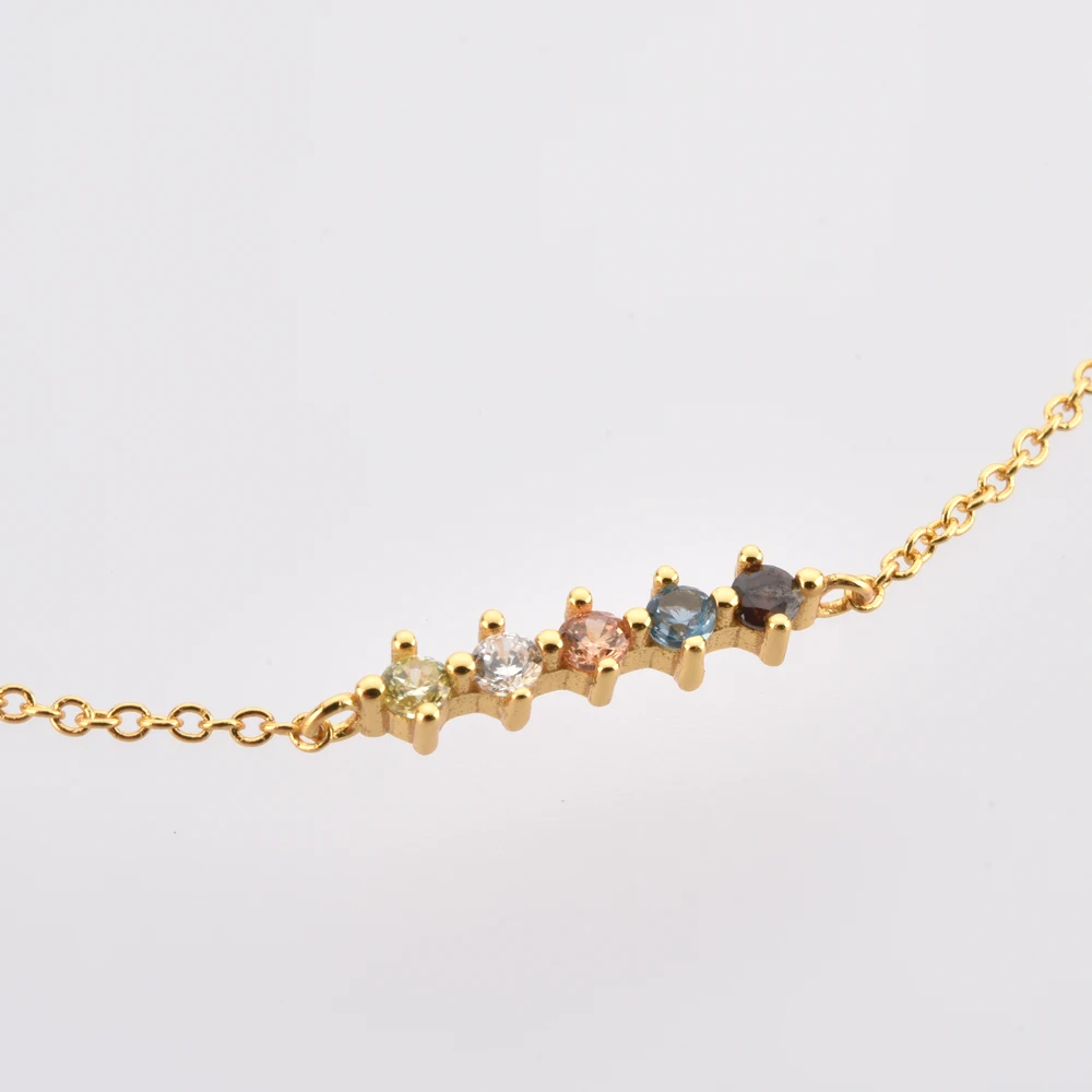 Женский браслет-цепочка из серебра 2021 пробы с цирконами | Украшения и аксессуары