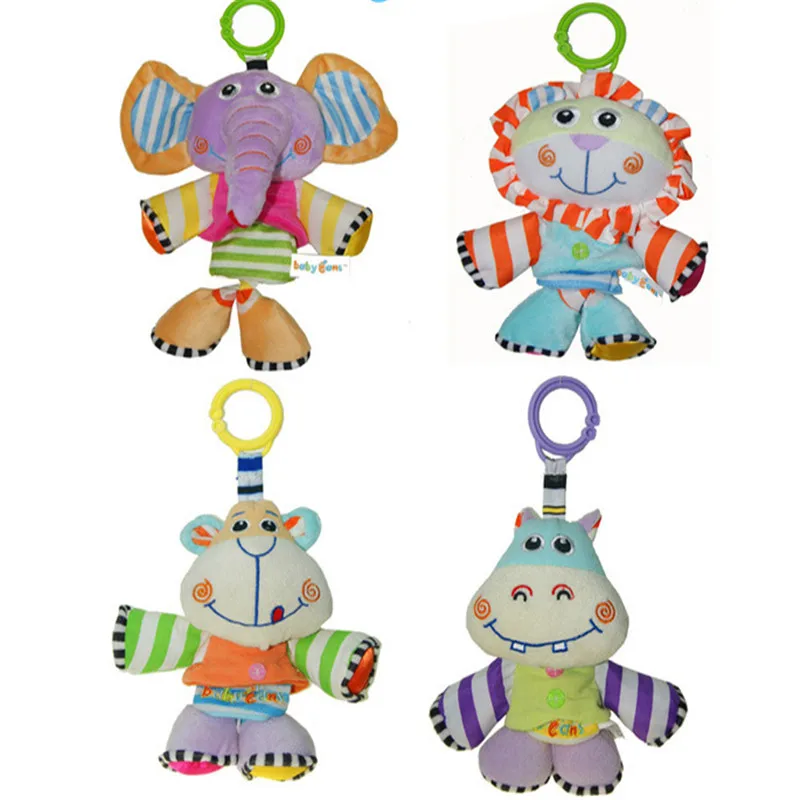 Детская погремушка кровать коляска висит животное музыкальный BB колокольчик