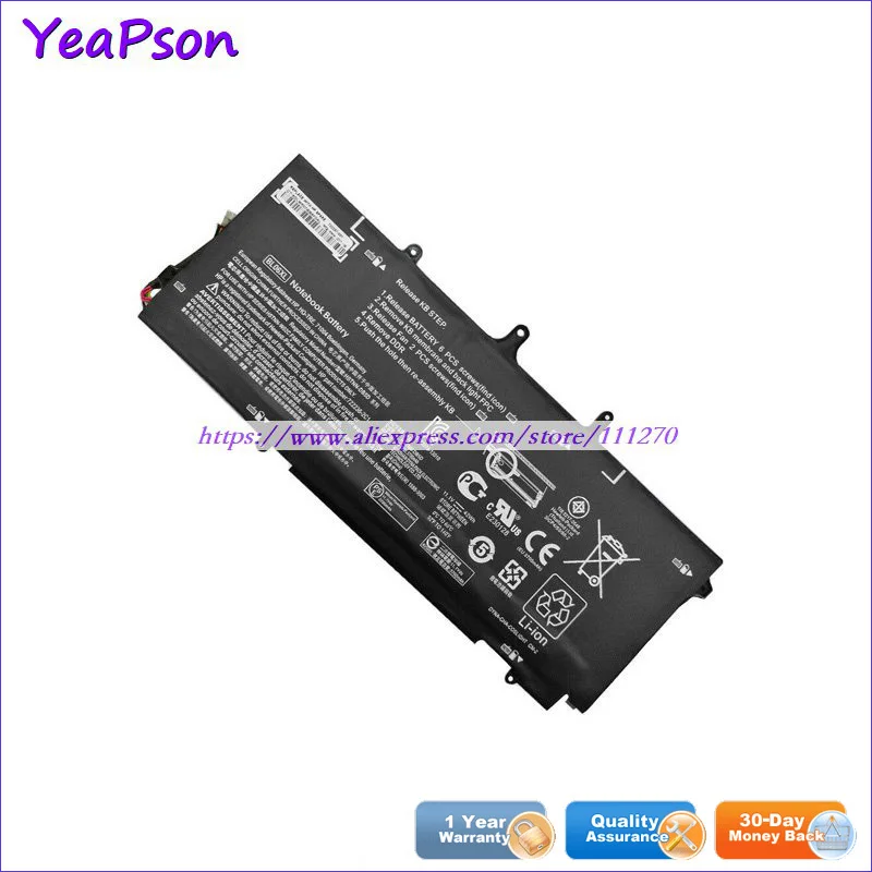 Аккумулятор Yeapson для ноутбука Hp Elitebook Folio 1040 G1 11 1 В 42 Вт/ч BL06XL с функцией зарядки