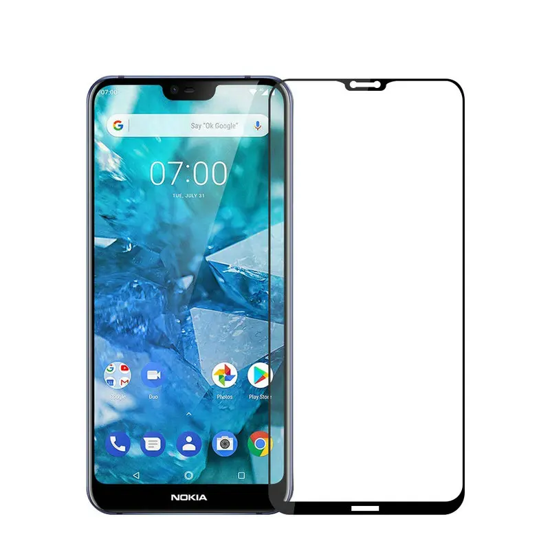 9D 5D полное клеевое покрытие закаленное стекло Защита экрана для Nokia 6 2 3 7 1 4 пленка