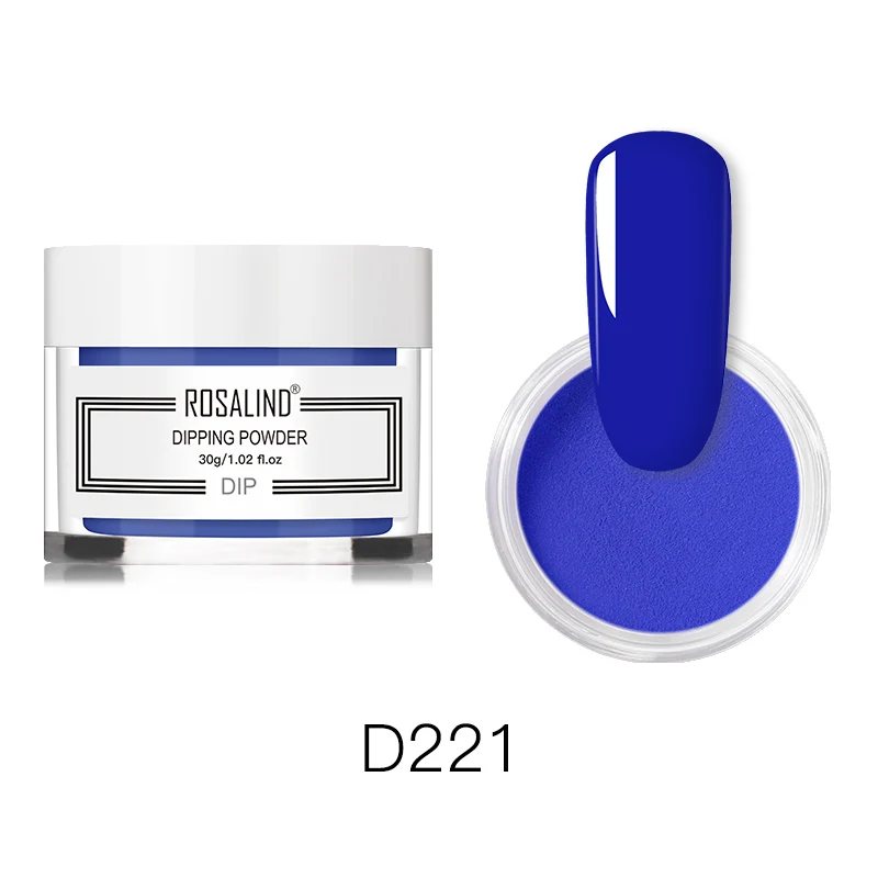 RND221 ROSALIND 30 г блестящая голографическая пудра для ногтей 24 цвета дизайн ногтей все для маникюра натуральный сухой без лампы - Цвет: RND221
