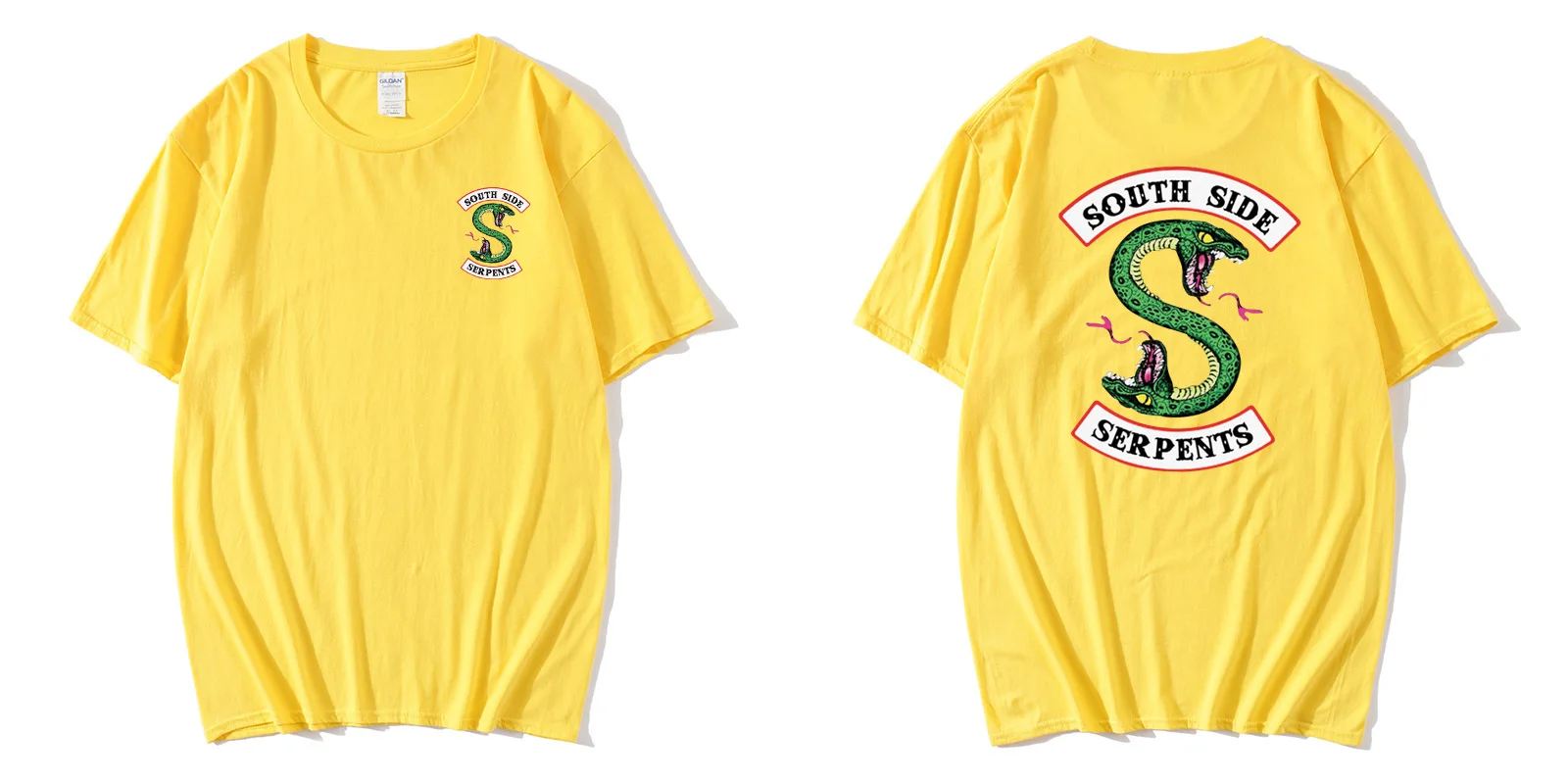 

New fashion 100% cotton hip hop T-shirt fashion printed snake men's and women's T-shirt letter printed T-Shirt Top