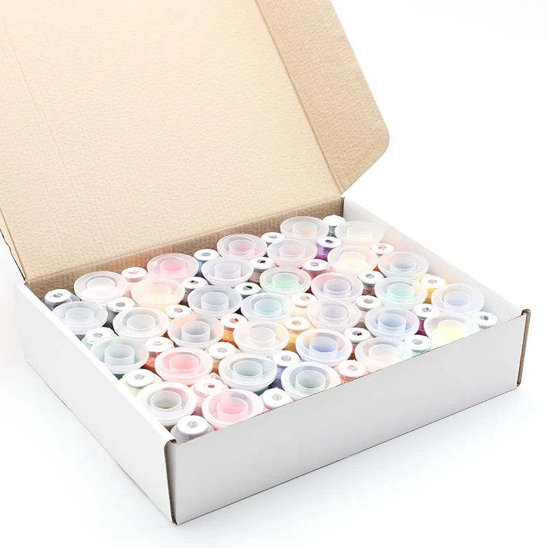 63 Цвета Brother Высококачественная вышивальная машина из полиэстера 500 м (550Y) каждая