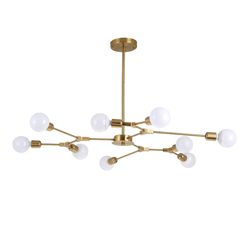 Современное искусство ветка дерева подвесной светильник черный/золотой