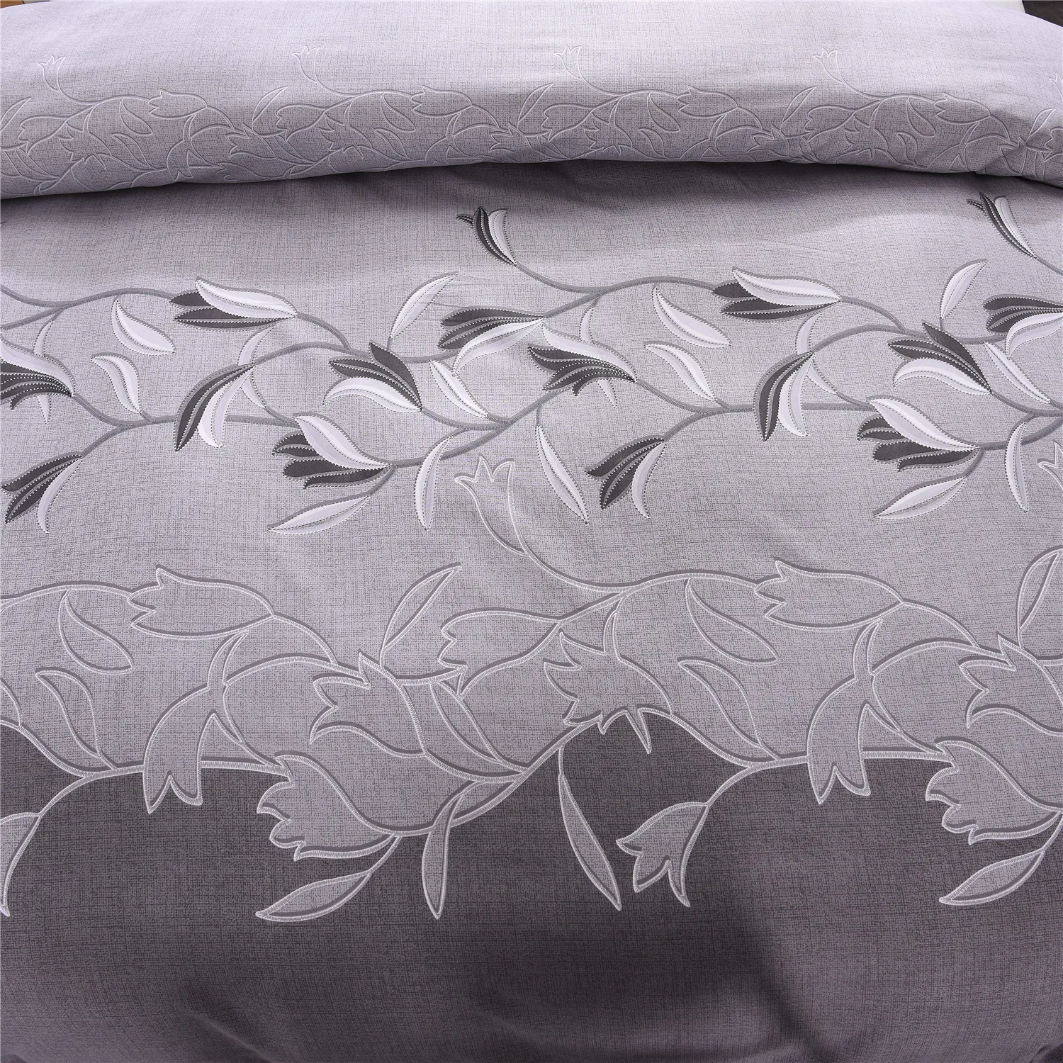 Комплекты постельного белья с 3D цветами пододеяльником и наволочкой | Дом сад