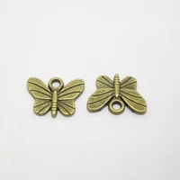 30pcslot 11 515mm antique bronze animal butterfly charms jewelry finding handmade crafts accessory