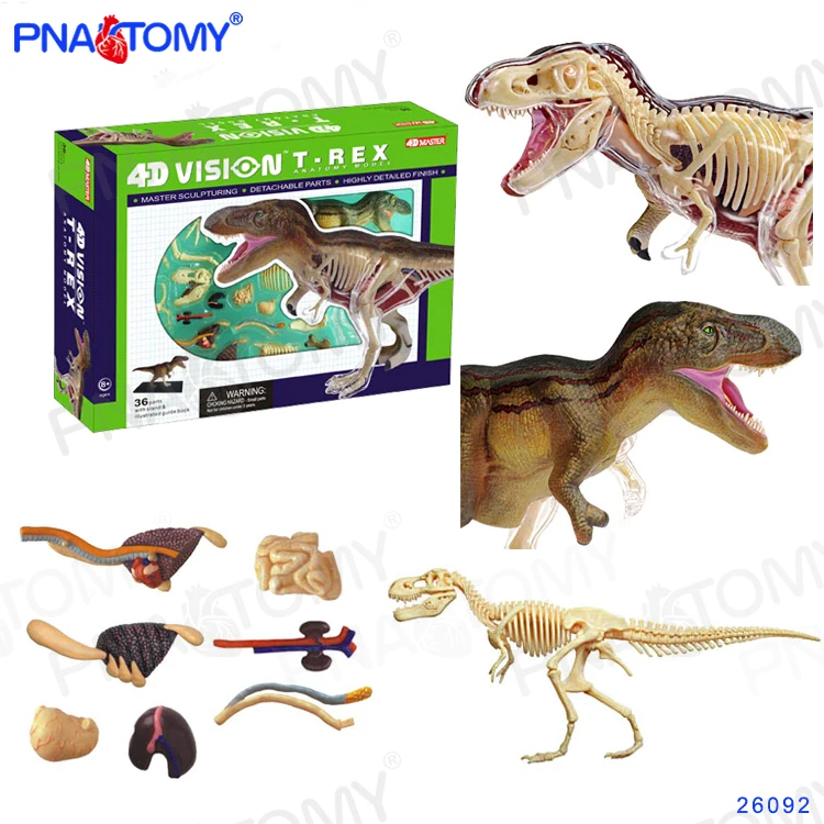 4D динозавр игрушка модель тиранозавра Дино анатомический Скелет &quotсделай сам&quot