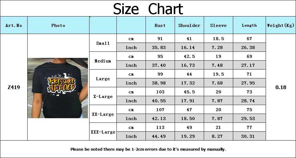 

Z419 Printed Pattern Letter Round Neck Short Sleeve Ladies T-shirt