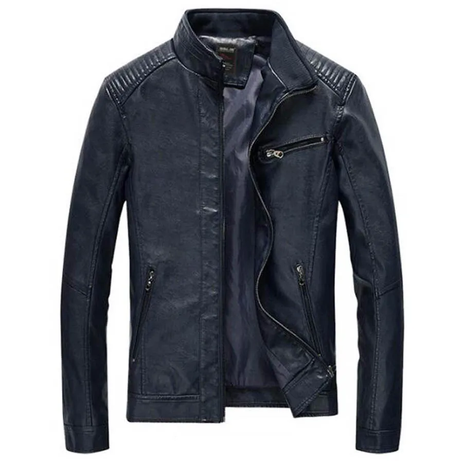 

Brand Fashion Military Jackets Men Slim Thin Autumn Outwear Bomber Jacket Army PU Motorcycle Leather Jacket Spring Autumn Coats
