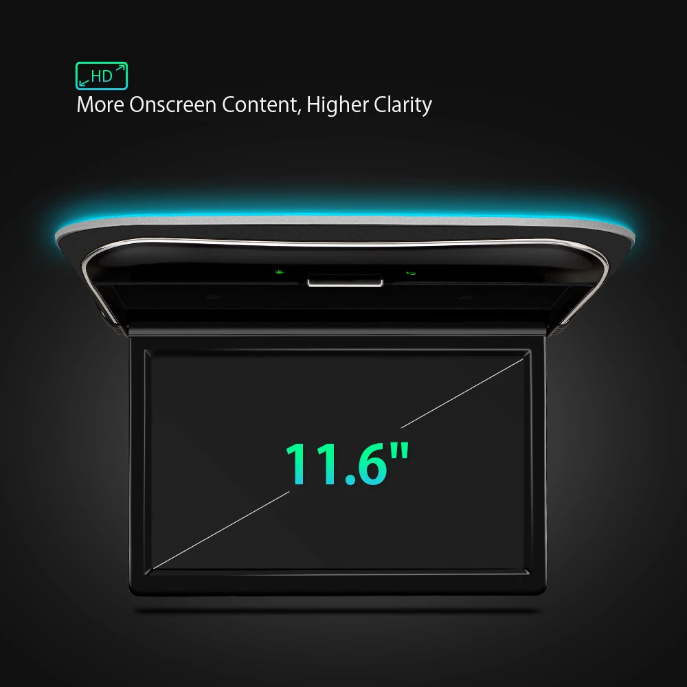 Сверхтонкий Автомобильный плеер XTRONS 11 6 дюйма HD-разрешение подвесной динамик