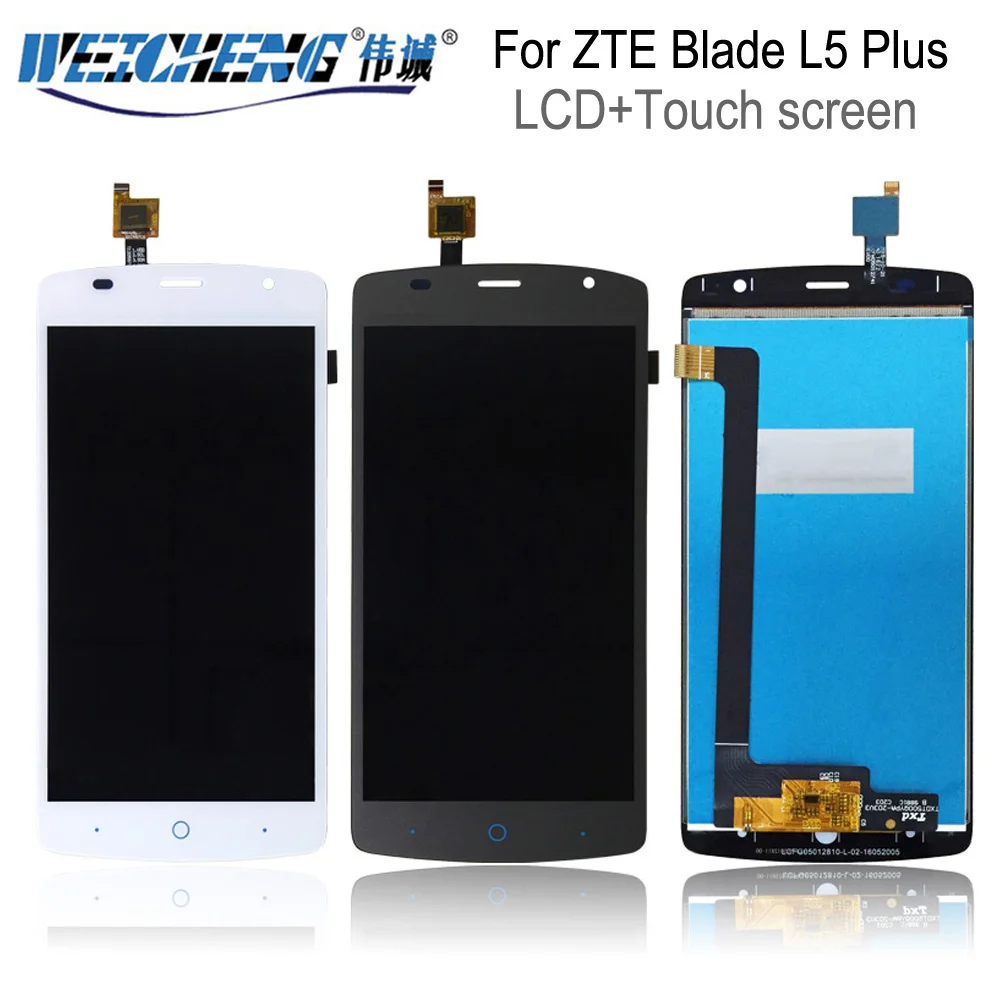 ЖК дисплей для ZTE Blade L5 Plus 5 дюймов + сенсорный экран в сборе zte plus качество