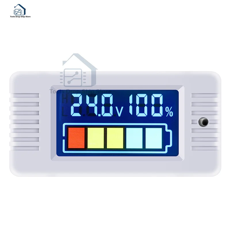 

PZEM-023 0-100v Color LCD Digital Voltmeter Panel Meter Electric Battery Tester Lithium Battery Meter