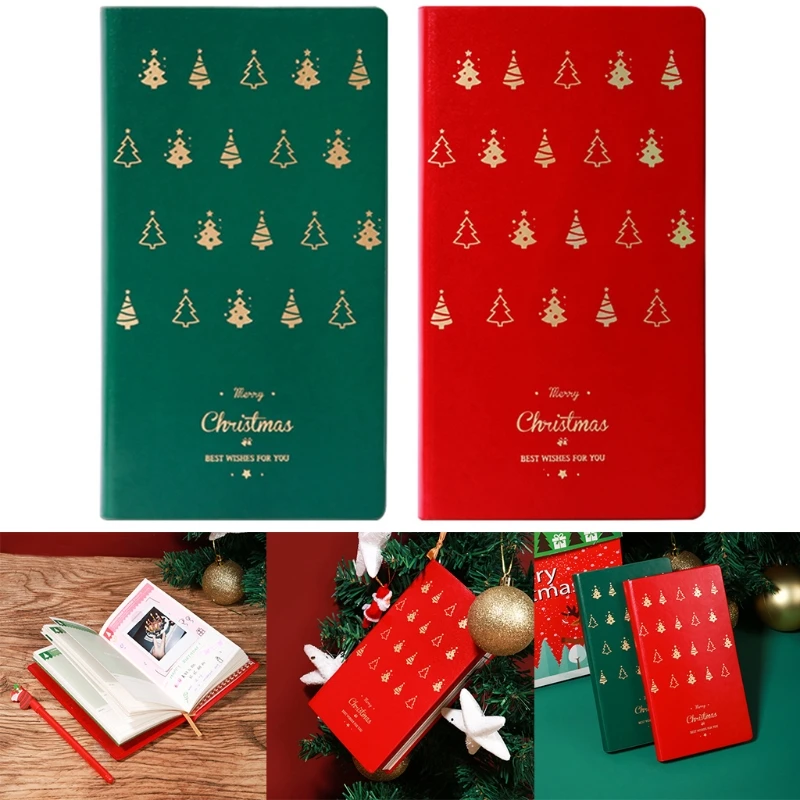 

Christmas Tree Leather Diary Notebook Journal Agenda Planner Notepad Stationery H05A