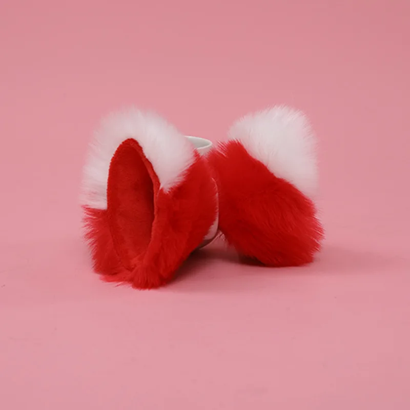 

Sharp-eared fox ears red anime cosplay plush hairpin kawaii beast ear hair accessories handmade auxiliary hairpin for women
