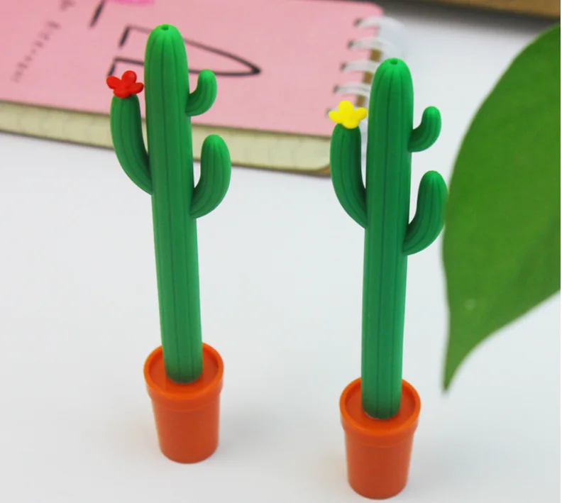 1 шт. канцелярские принадлежности милая Шариковая ручка С КАКТУСОМ в горшке