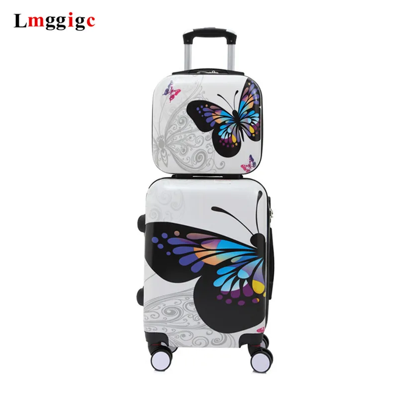 20 &quot24&quot дюймовый багаж с сумочкой Женский чехол для путешествий Сумка