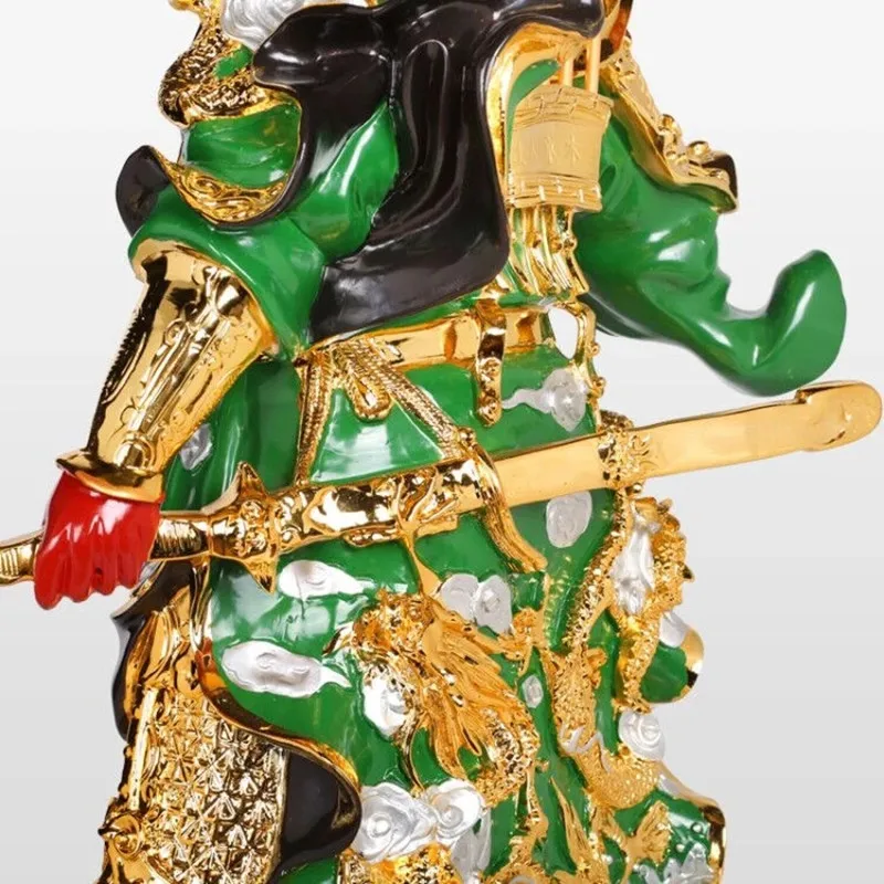 Окрашенная статуя Гуань гонг из смолы скульптура украшения статуэтка Будды