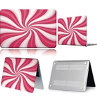 Чехол для ноутбука Apple Macbook 12Pro 13, A2251, A2289Pro 13, A2338 3D, арт-красный, белый