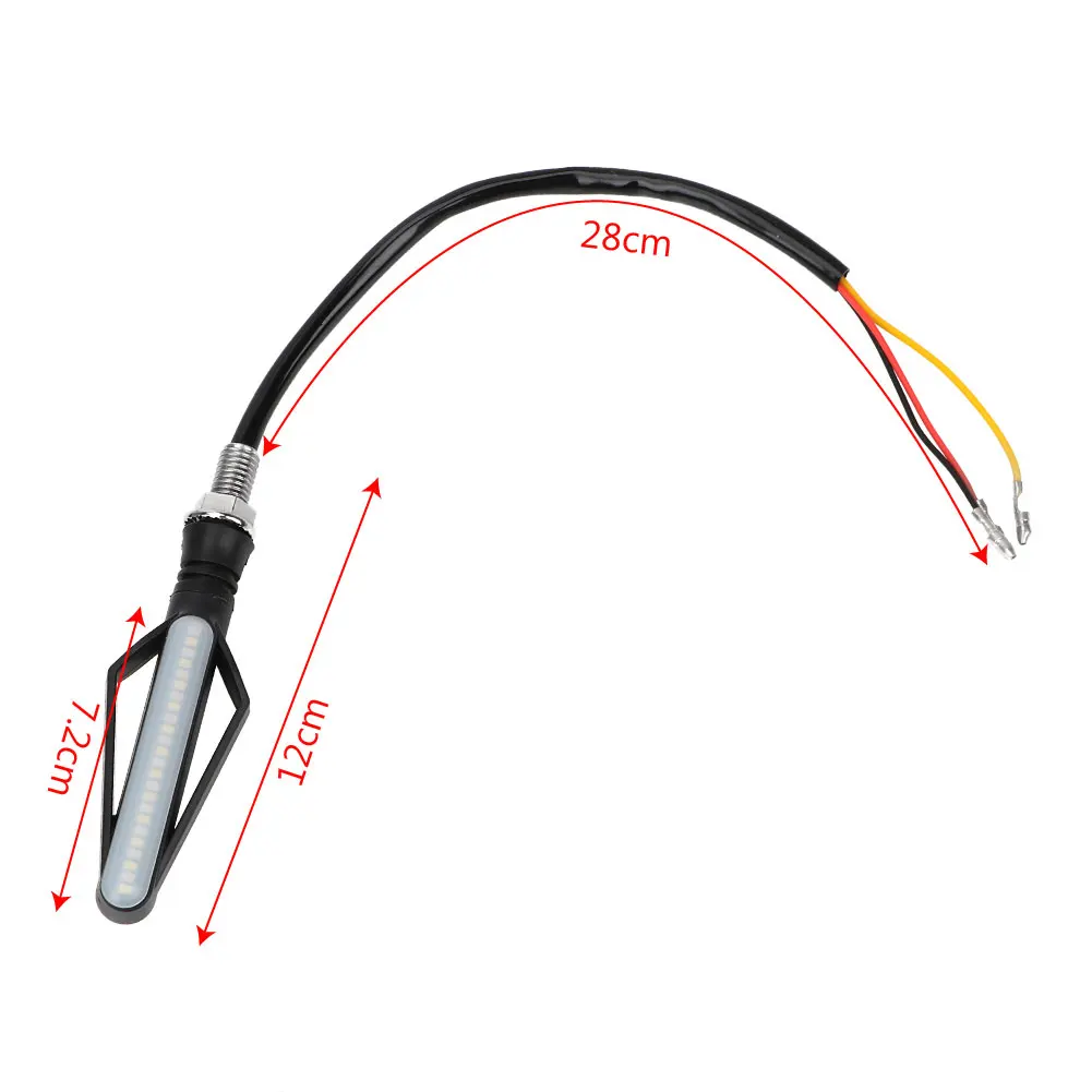 

Durable Motorcycles Brake Lights Universal Signal Lamp Turn Signal Light Bulb Motorbike Warning Lamp Amber Light LED