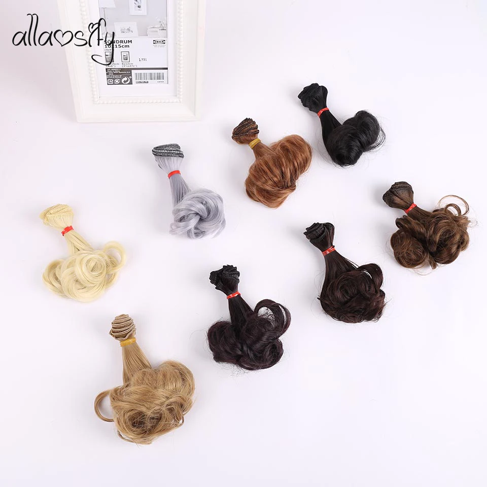 Allaosify 15 см* 100 см волнистые кукольные волосы SD AD 1/3 1/4 1/6 bjd кукла diy Волосы для BJD парики с волнистыми волосами для куклы tress волосы для кукол