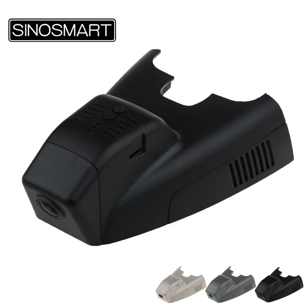 SINOSMART Novatek 96672 автомобильный Wifi DVR камера для Mercedes Benz B Class B200 2015 управление через