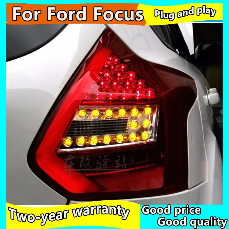Автостайлинг для Ford Focus 3 задние фонари 2012 2014 фокус ЛЮК задний светодиодный фонарь