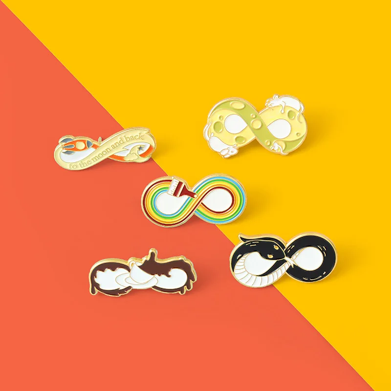 

Snakes Enamel Pin Life Short, Snake Long Brooches Badge Bag Shirt Lapel Pin Buckle Black Jewelry Gift For Friends Rainbow Brooch