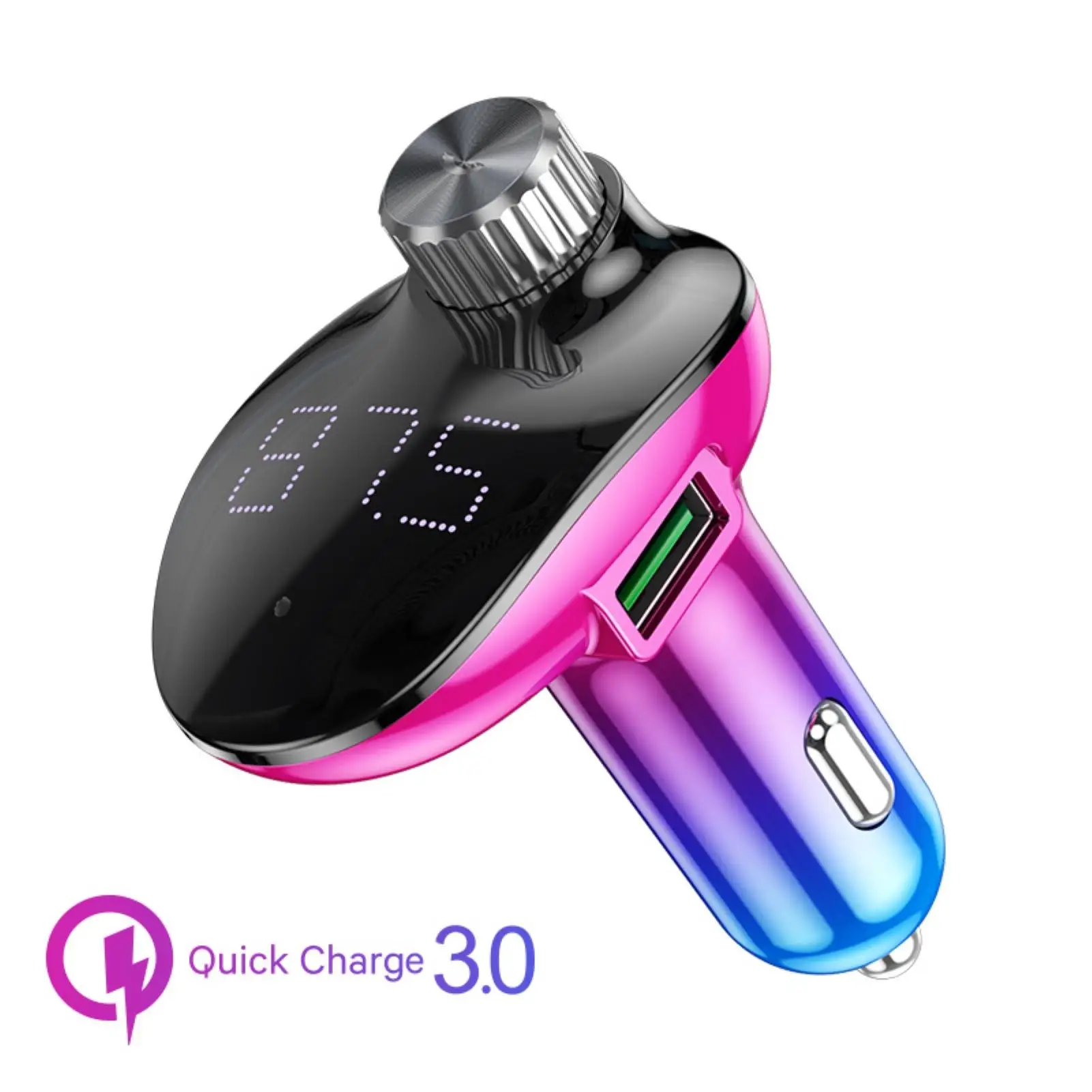 

Зарядное устройство QC3.0 с двумя USB-портами, Bluetooth MP3-плеер, автомобильный комплект громкой связи, FM-передатчик, порт для sup-порта, карта TF, U-диск...