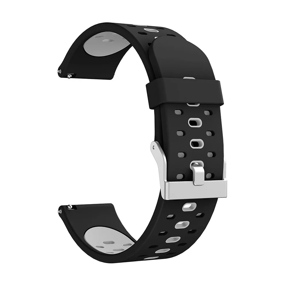 Black gray 20 ремешок для часов, мм для Huami Amazfit Bip Youth съемный браслет для наручных часов для Xiaomi Huami Bip BIT PACE Lite Молодежный браслет силиконовый - Цвет ремешка: Black gray