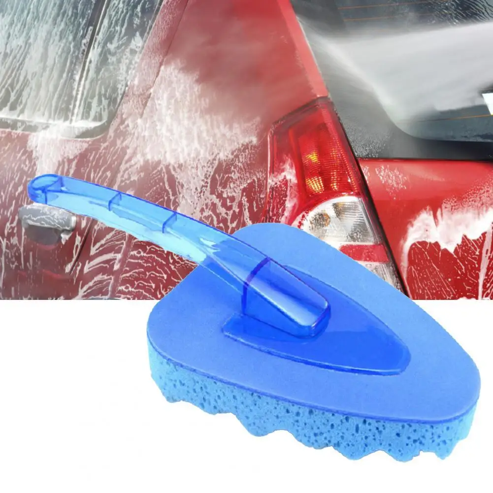 Щетка из губки для автомобиля, высокоэффективный многофункциональный инструмент для чистки синих окон и дверей автомобиля