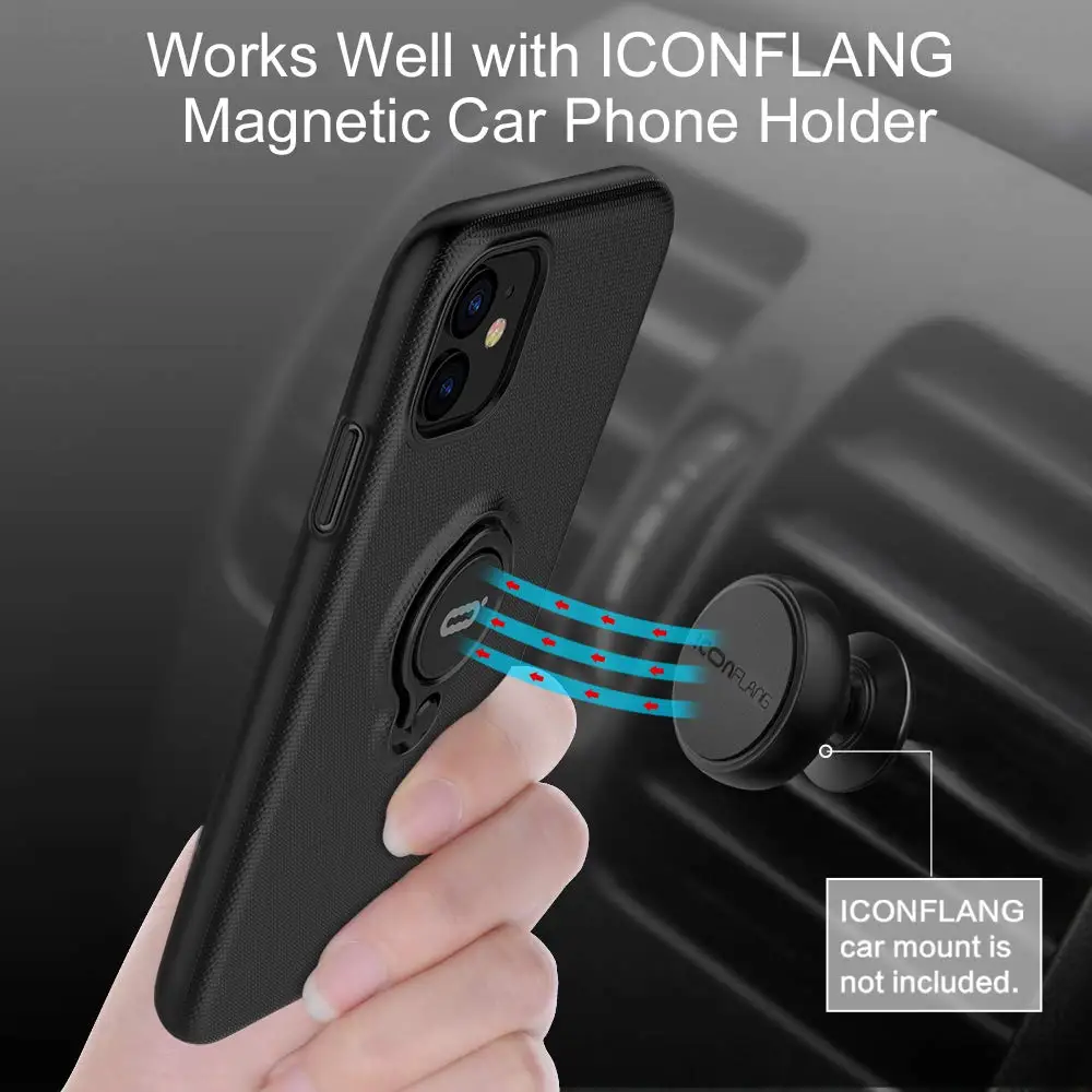 Магнитный кольцевой чехол для телефона для iPhone 11 Pro Max X XS XR XS MAX, автомобильный Магнитный чехол с поворотом на 360 для iPhone11 Pro, чехол