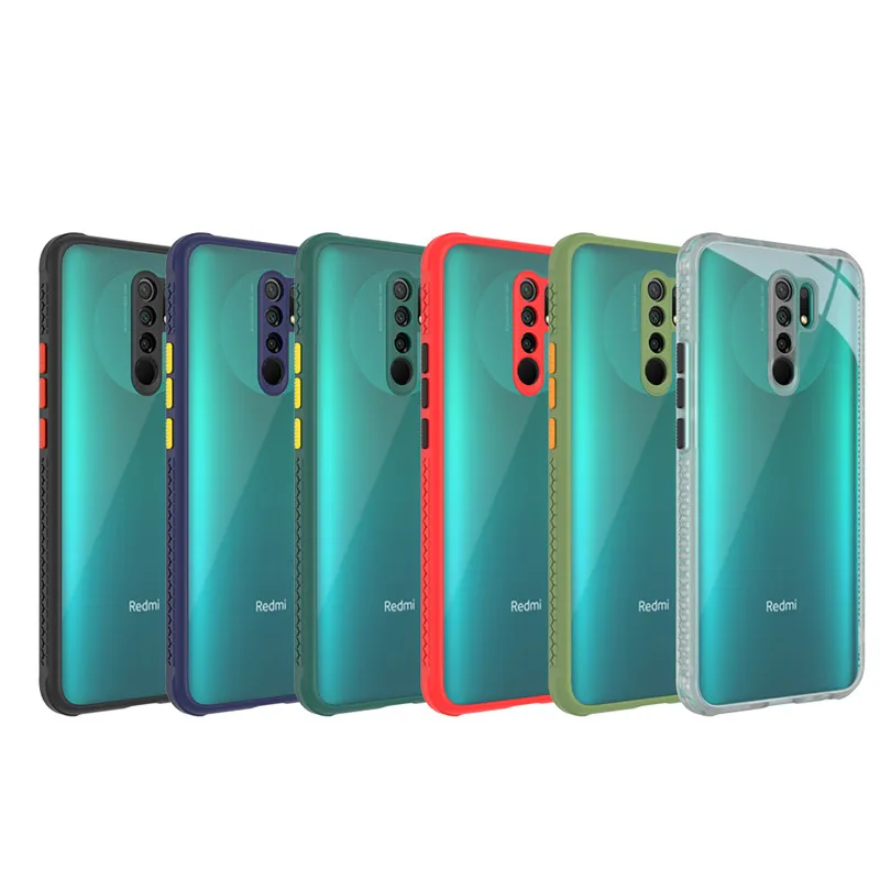 

Silicone Anti-knock Case For Redmi Note Note 8 9 Pro Max 9S 9A 9C 10X Case For Xiaomi Redmi Note 9 Pro Frame PC Cover