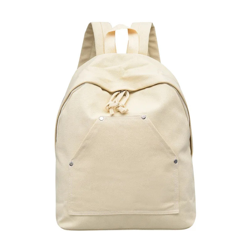 

Canvas Backpack Simple Fashion High School Students Backpack Women's Travel Bag Junior High School Schoolbag