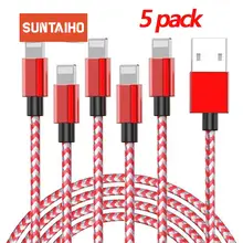 Suntaiho USB Cable for iPhone Charger cable 11 XR 7plus XS X 11 Pro Max 8 7 6 6s 5 5s 2.4A Fast Charging Charger USB Phone Cable