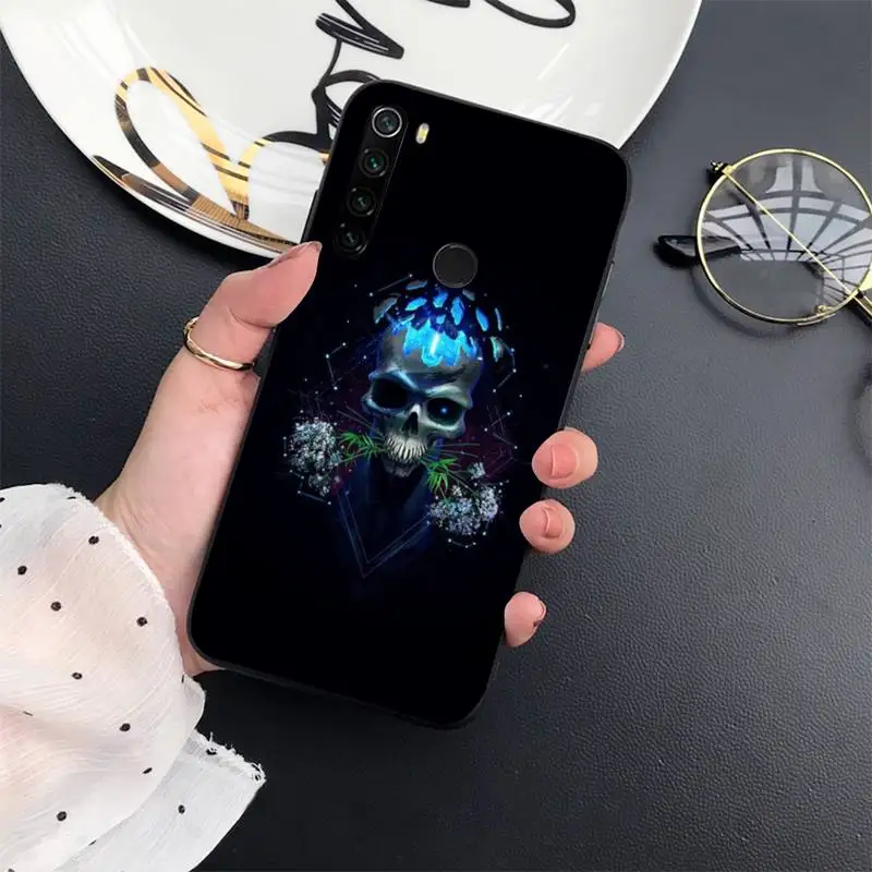 

Skull tide avant-garde rock Phone Cases For Xiaomi Redmi 7 8 9t a3Pro 9se k20 mi8 max3 lite 9 note 9s 10 pro