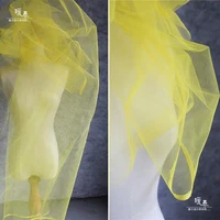 hexagon mesh tulle fabric tender yellow for diy patchwork party decor veil sewing fluffy skirt wedding dress designer fabric