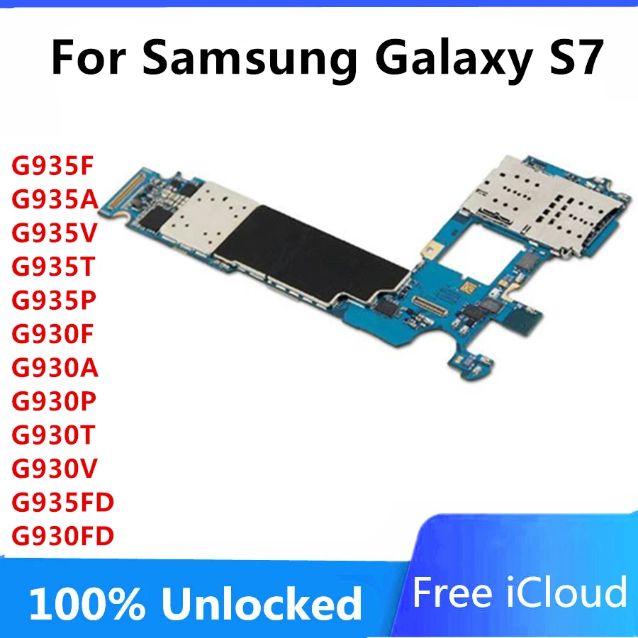 Оригинальная материнская плата для Samsung Galaxy S7 edge G930F G930A G930P G930T G930V G930W8 с полными