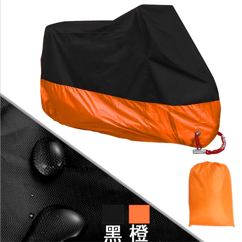 

Four seasons 190T MOTO cover Szie M-4XL Rain proof Waterproof Outdoor Coat Uv Protector Bike Rain Dustproof Covers Scooter