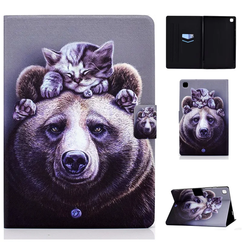 for Samsung Tab A7 T500 2020 Voltage PU Leather Fashion Pattern Funda pare Cover Galaxy A 7 T505 Tablet PC E-Book Case | Компьютеры и