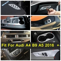 abs accessories fit for audi a4 b9 a5 2016 2020 gloves box handle buckle ac door bowl headlight cup holder cover trim