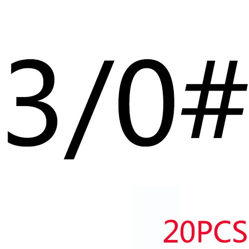 3 0 SIZE 20PCS Тройные рыболовные крючки для ловли карпа/снасти/аксессуары/товар морской углеродистый стальной колючий рыболовный крючок супер острый Набор Тройной/рыбы/нержавеющий крюк - Цвет: 3 0 SIZE 20PCS