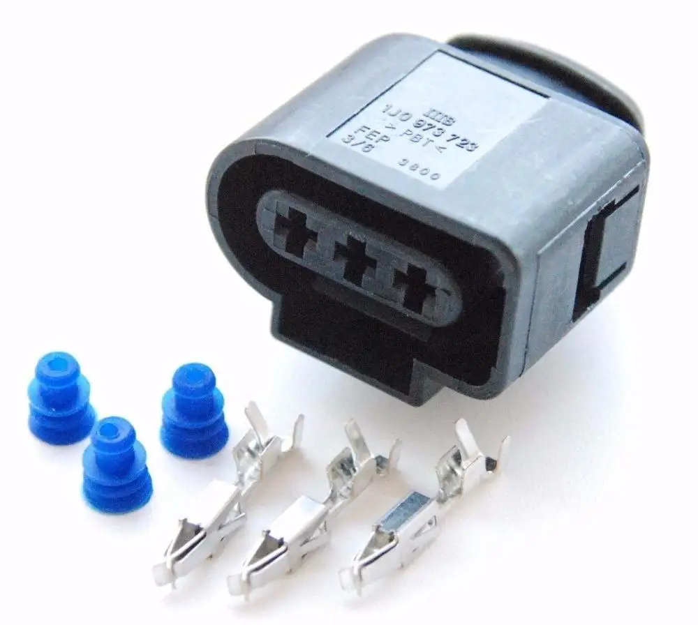 10 компл./лот 3Pin STECKER разъем распределительного датчик положения кулачка косичка Подключите 1J0973723 для AUDI VW Skoda VAG VW Jetta Golf Beetle