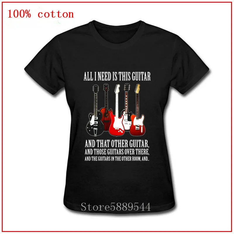 2020 забавный подарок на гитаре все что мне нужно белые футболки 26c для женщин новая