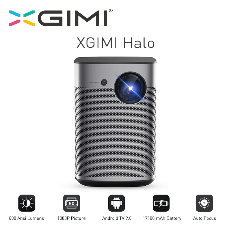 XGIMI Halo DLP проектор 1080P Full HD Android 9 0 Портативный Proyector 800Ansi карман Кино с Батарея