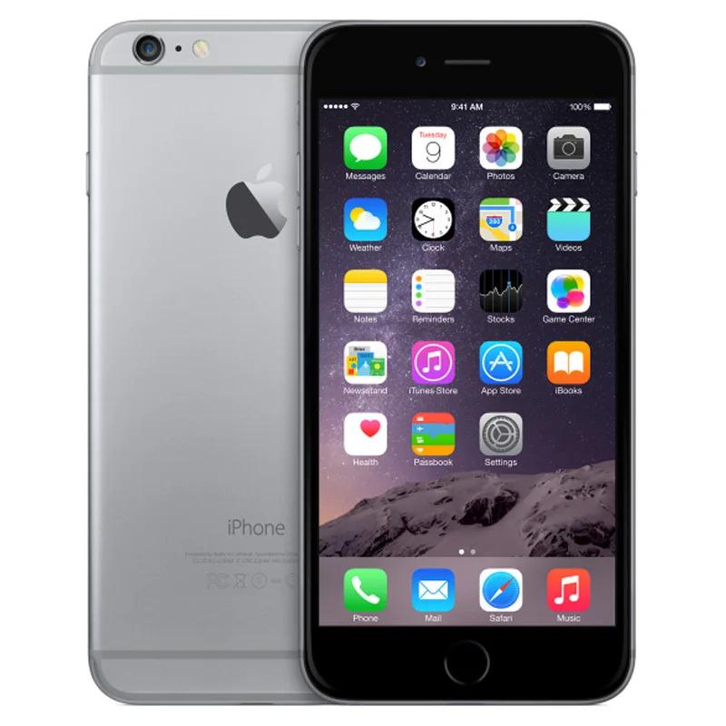 Space Gray Apple iPhone 6 на базе IOS смартфона Dual Core 4," 1 Гб Оперативная память 16 Гб/64/128 ГБ Встроенная память 8.0MP отпечатков пальцев 4 аппарат не привязан к оператору сотовой связи для разблокированного мобильного телефона - Цвет: Space Gray