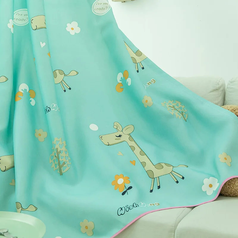 Синяя занавеска С мультипликационным принтом для мальчиков и девочек гостиной